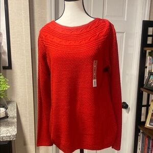 Croft & Barrow  Red Knit Sweater